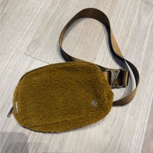 lululemon athletica Brown Fleece Belt Bag